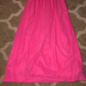 Pink prom dress
